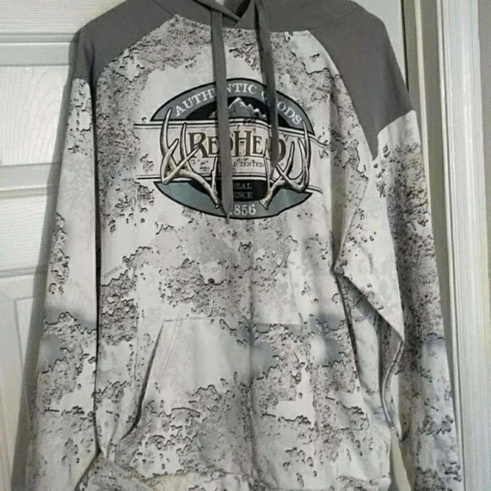 Redhead Authentic white camo hoodie. In excellent condition LARGE